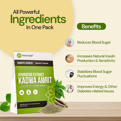 Smartveda Kadwa Amrit - Ayurvedic Diabetes Powder with 7 Potent Herbs |- image 7