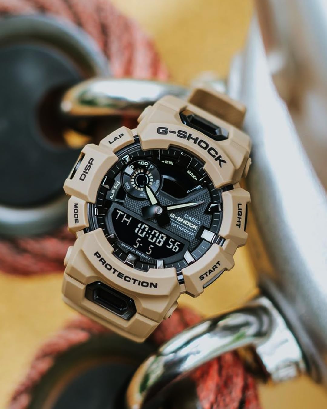 Casio G-Shock GBA-900UU-5ADR Analog-Digital Dial Brown Resin Strap Men's Watch Shock and Step Tracker G1250