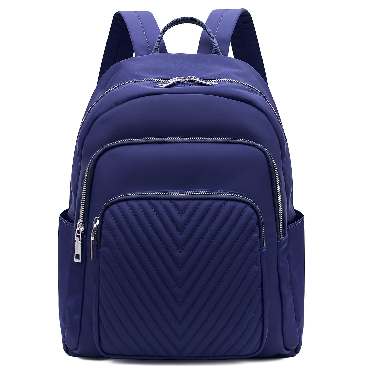 BMVMB Nylon Women Backpacks Casual Lightweight Strong Small Backpacks Fashion Rucksack Daypack for Women Lade Girl Teenager Blue, One Size