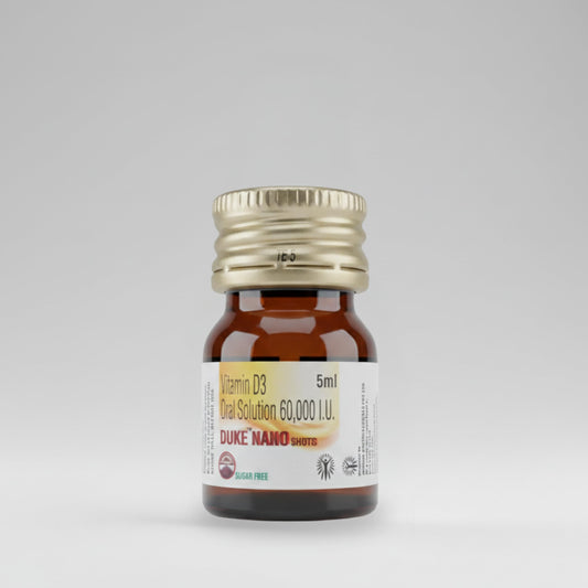 DUKE NANO SHOTS Vitamin D3 | 4x5ml Bottles Sugar Free Nano Shots | Liquid Supplement for Healthy Bones, Muscles, and to Support The Immune System pack of 4