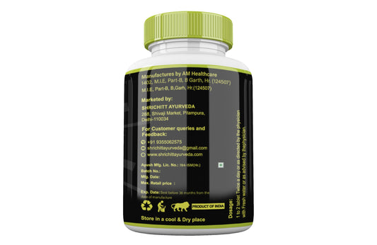 Shrichitt Ayurveda Pushtikaya Tablets for Healthy | Herbal Ayurvedic Supplement for Strength & Nutrition Support (60 Tablets Pack of 1)