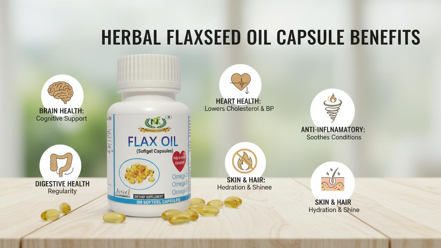 Flax Oil Softgel Capsule