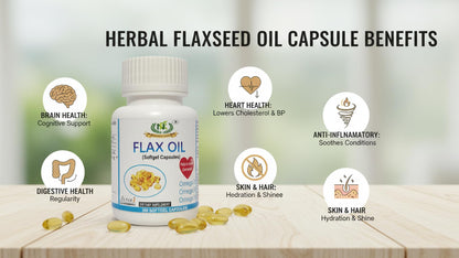 Flax Oil Softgel Capsule