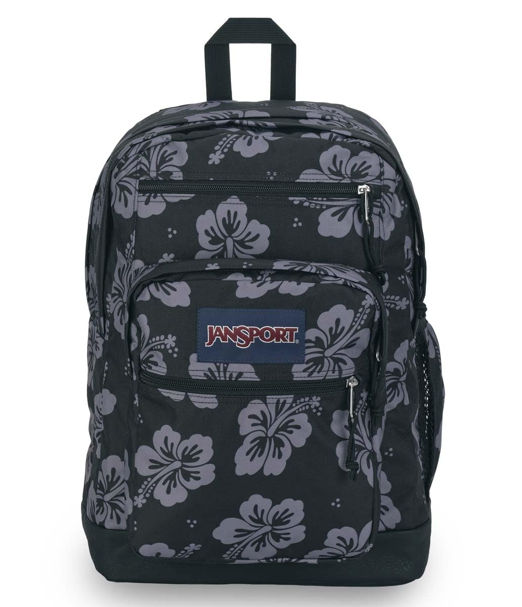 JanSport 5 Compartments Cool Student Backpack, Luau Life, One Size, Cool 15-Inch Laptop Backpack, Black, 34 Litres