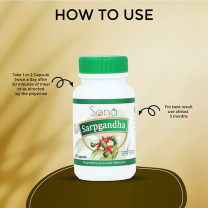 Sona Health Care Sarpagandha Capsules (Pack of 2)