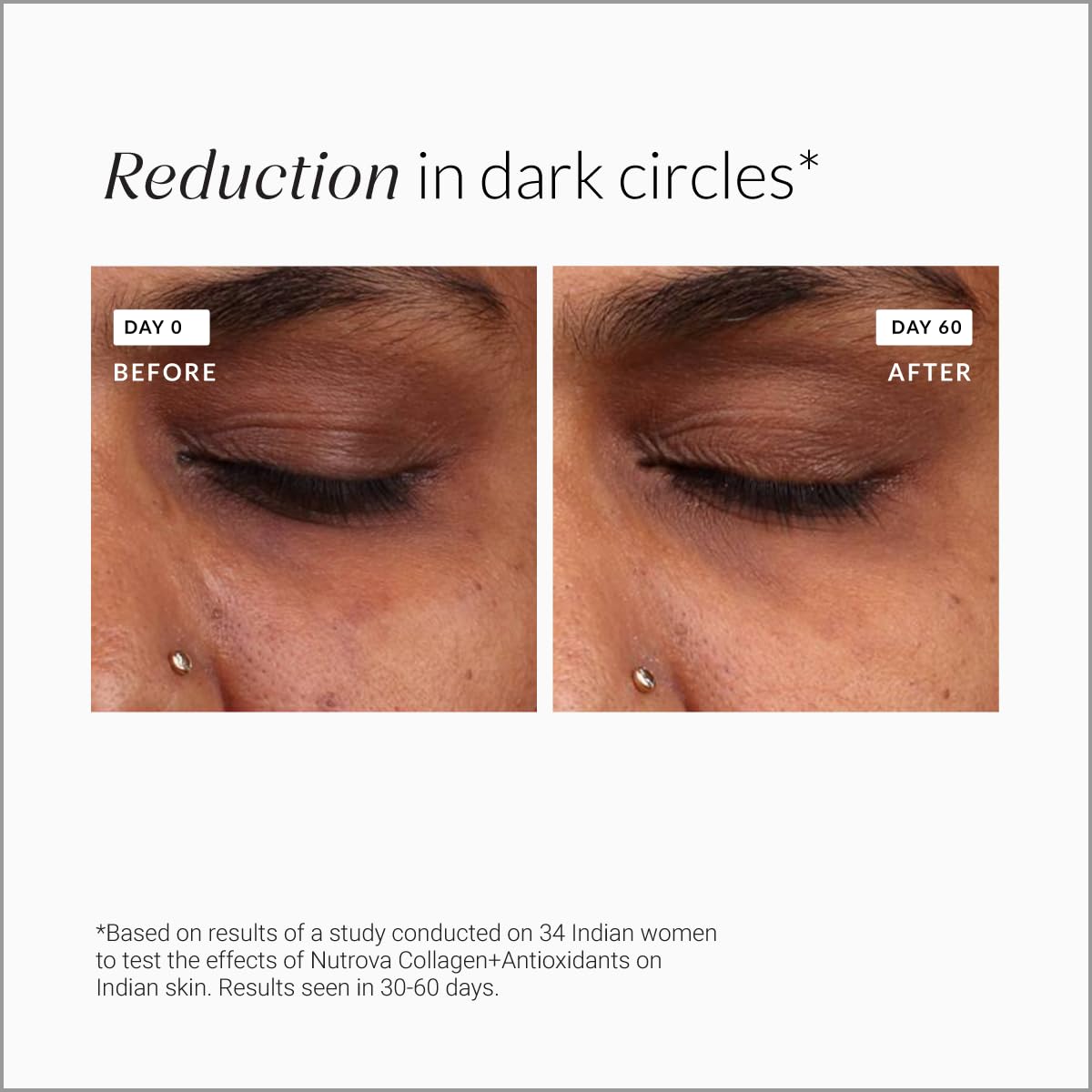 NUTROVA Collagen+Antioxidants Supplement - of Marine Collagen Powder for Men & Women,Increases Skin Hydration,Reduces Skin Damage,Supports Healthy Skin,Hair & Nails,Cranberry, 1 count,30 Servings