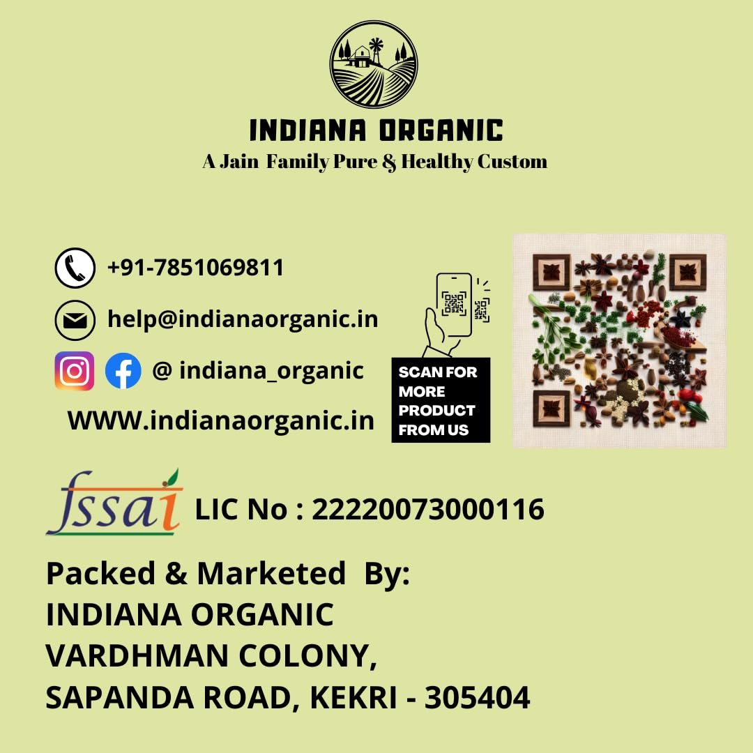 INDIANA ORGANIC Bombay Chat Masala Powder - 150 Gram Fresh Packed on Order | No Onion & Garlic chaat Masala