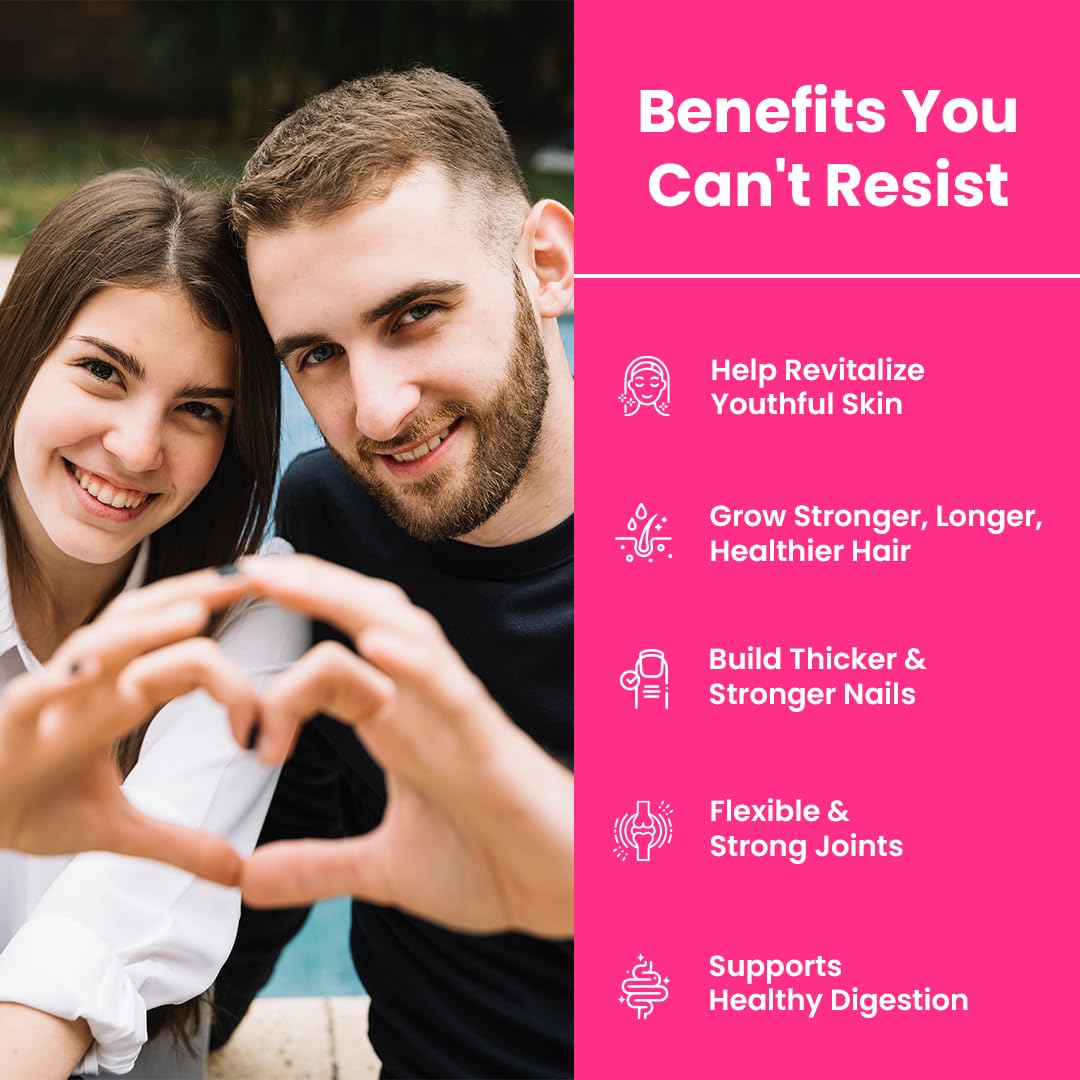 Naturyz Bovine Free Multi Collagen Gummies for Skin Health | Hyaluronic Acid, Vitamin C, Vitamin E & Biotin | Skin Elasticity, Hydration & Glow Supplement | Hydrolyzed Peptides with Type I, II, III, V & X | Easy-to-Absorb Gummy | No Added Sugar, Delicious