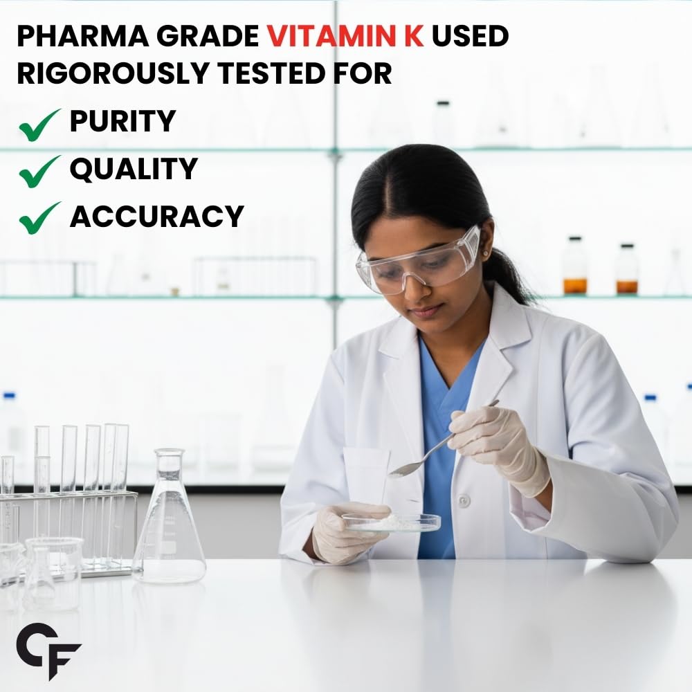 Carbamide Forte Vitamin K2 MK7 55 mcg | MK7 Form for Better Calcium Utilization | Vitamin K2 Supplement To Support Strong Bones & Heart Health for Men & Women | 120 Vegetarian Tablets