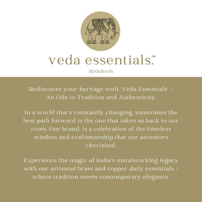 Veda Essentials 100% Pure Copper Water Bottle – Stylishly Printed, Perfect for Home, School, Office, and Gifts, Infused with Copper's Antioxidant Benefits - 900ml (White Black)