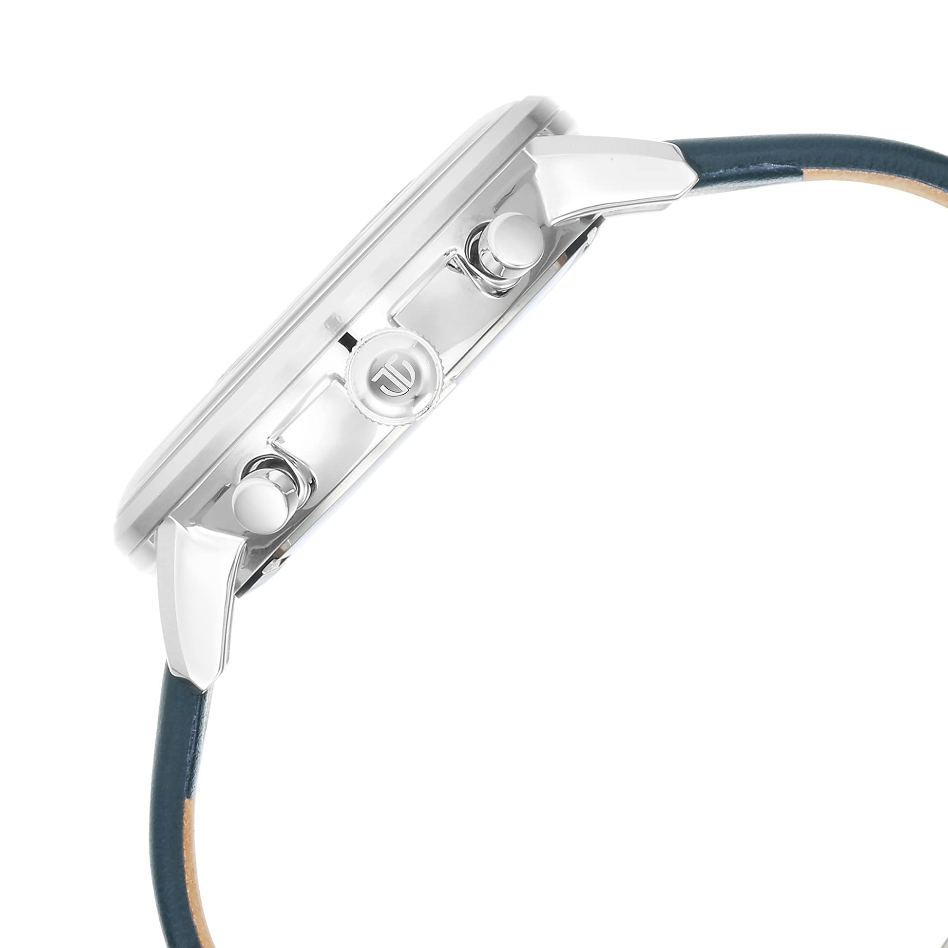 Titan Infinity Display Quartz Chronograph with Date Silver Dial Dark Te- image 9