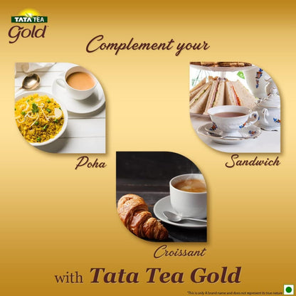 Tata Tea Gold | Assam teas with Gently Rolled Aromatic Long Leaves | Rich & Aromatic Chai | Black Tea | 500gram|Loose Leaves