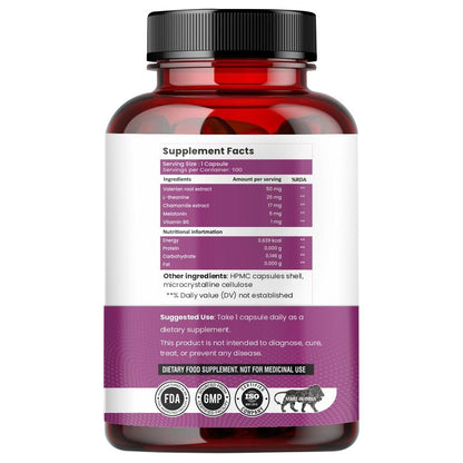 Raskam Healthcare Melatonin with Valerian Root, Chamomile & Vitamin B6 | Sleep Support Supplement | Capsules for Deep & Restful Sleep | Non-Habit Forming | 100 Veg Capsules