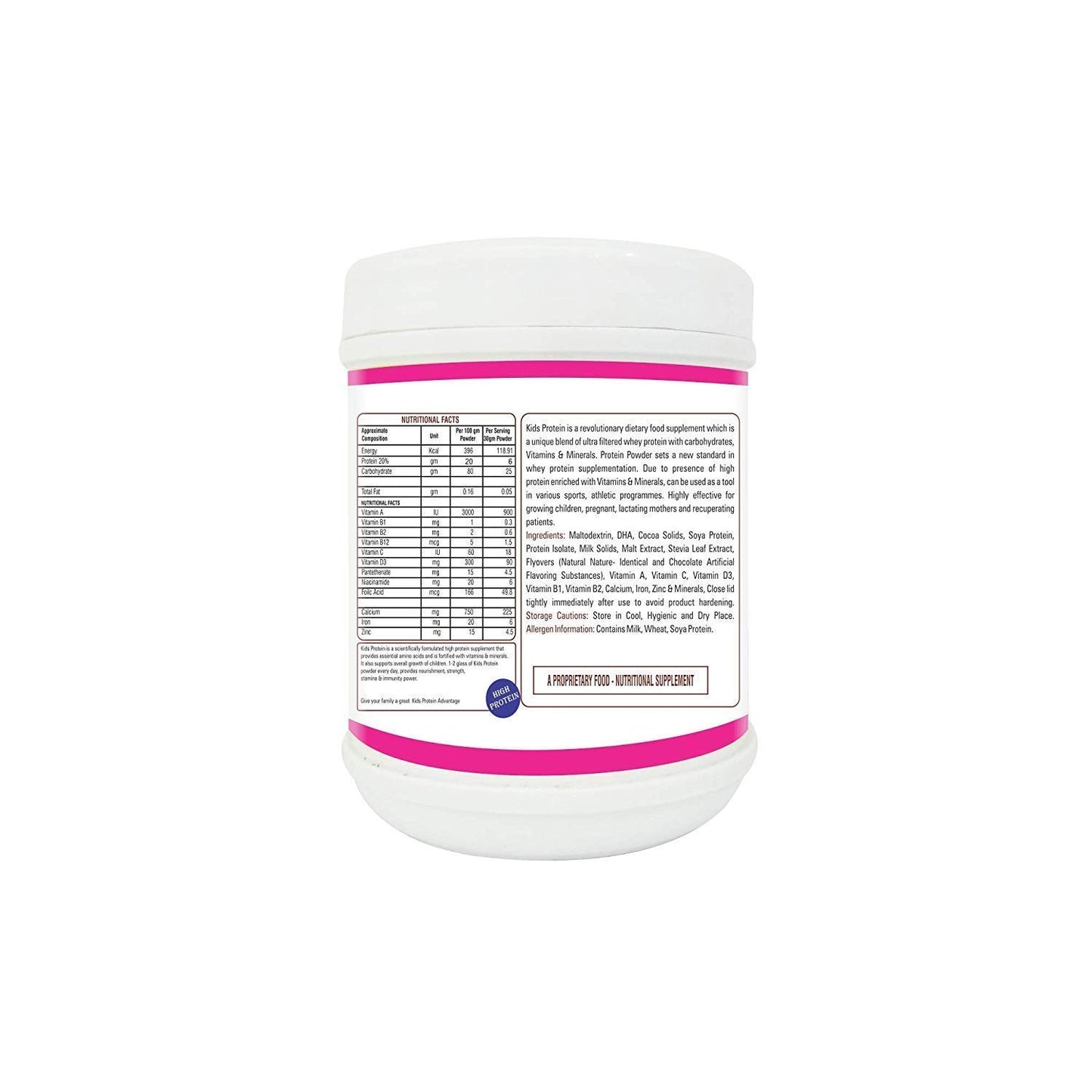 Zindagi Kids & Adult Protein Powder - Natural Health Supplement - Sugar Free Powder (Combo Pack)