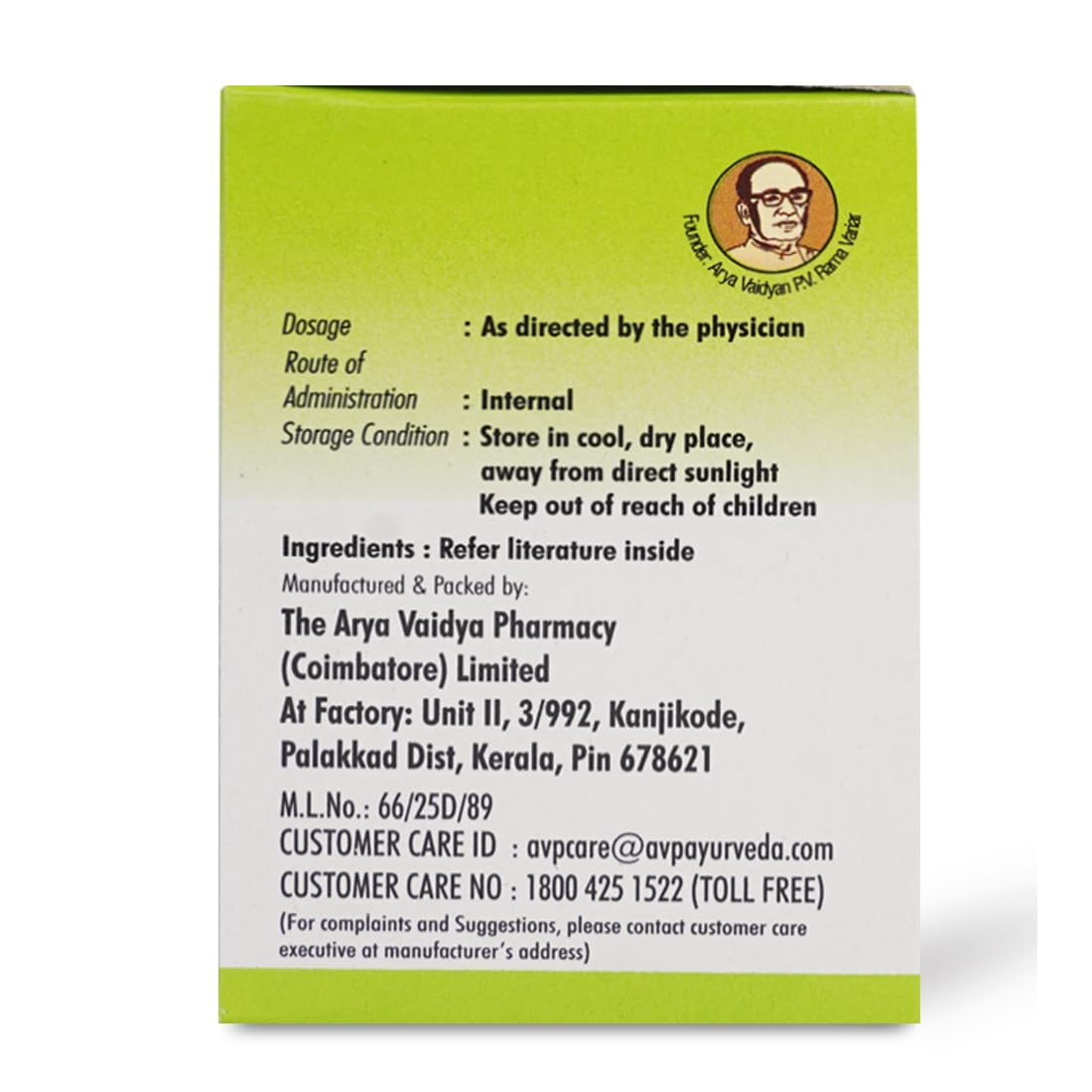 AVP Mahathikthakam Kashayam Tablet 100 Nos, Skin Health, Pacifies Aggravated Pitta Dosha and Helps Relieve Digestive Disorders, Unique Blend of Ayurvedic Herbs