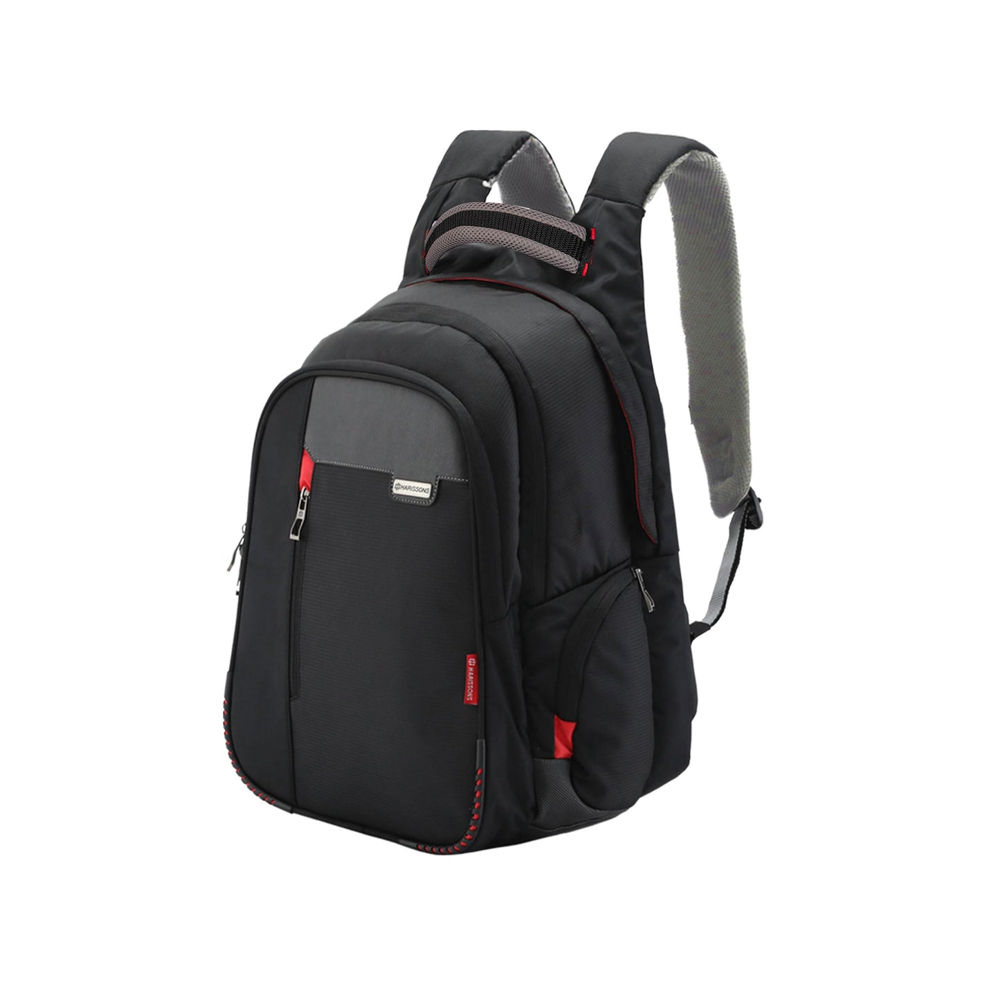 HARISSONS Sirius Travel Laptop Backpack | 45L | Fits 15.6” Laptop | Heavy-Duty Build | USB & Audio Port, Multi-Level Organizer, Trolley Sleeve | Work, Travel & College (black)