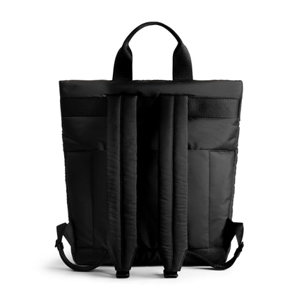 DailyObjects Black Wing Backpack (17L) Bag for Men & Women|Fits 13/14 inch Laptop/Macbook Pro/Air Ipad|Lightweight| Durable Backpack |Padded Straps|Office/Daily Use/Travel/Work|Multi Compartments