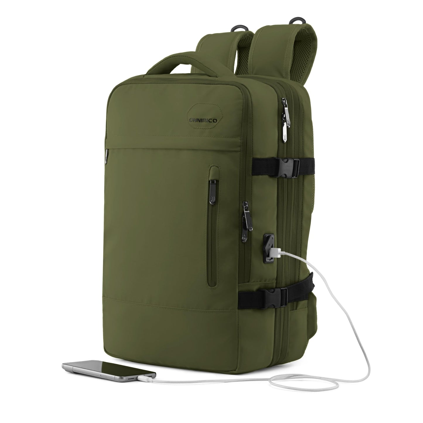ONNIRICO Sunset Ridge Laptop Travel Backpack for Men & Women, 32L Jungle Green,