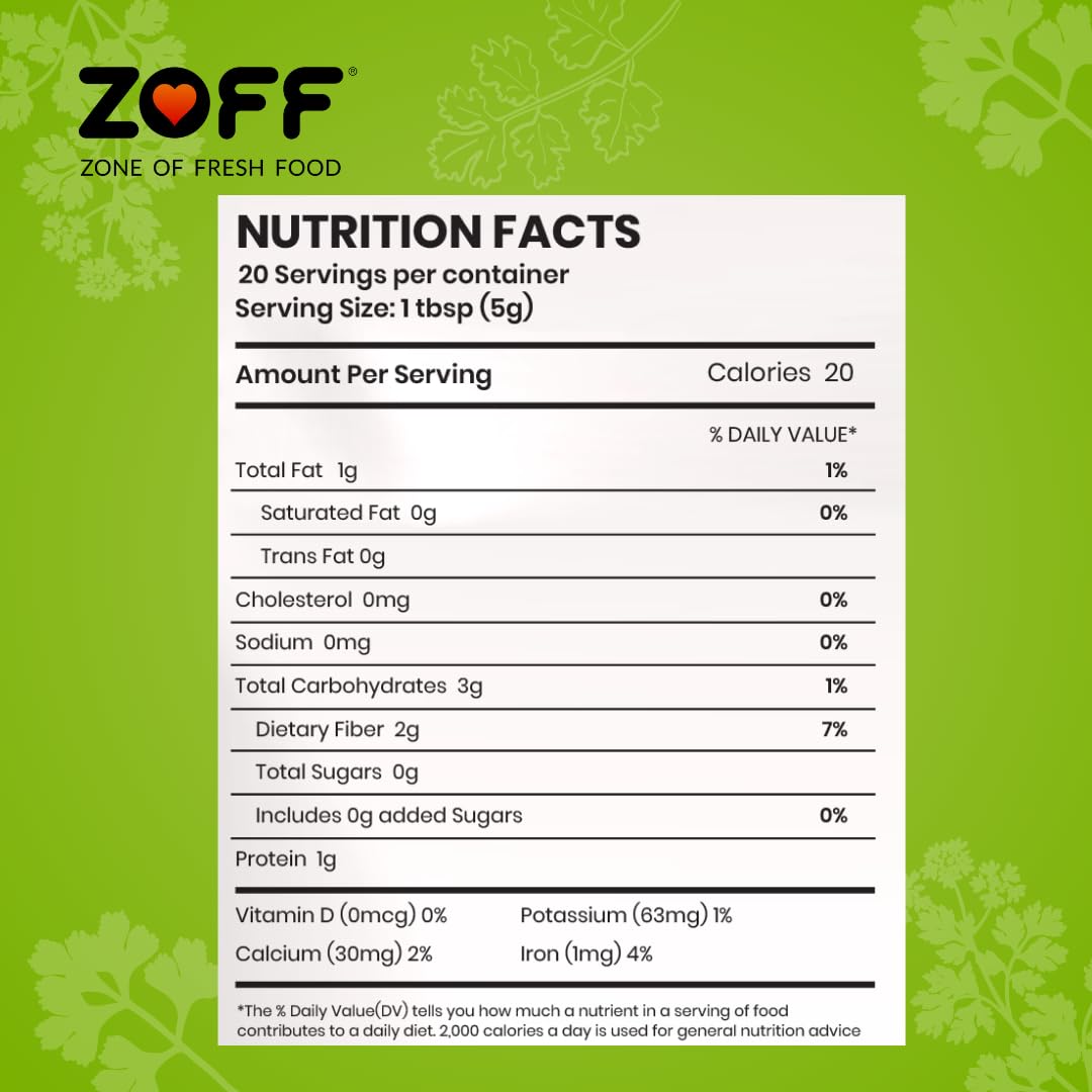Zoff Coriander Powder - Dhaniya Powder - Aromatic & Fresh Cool Grinding Technology - Natural & Pure – 200grams