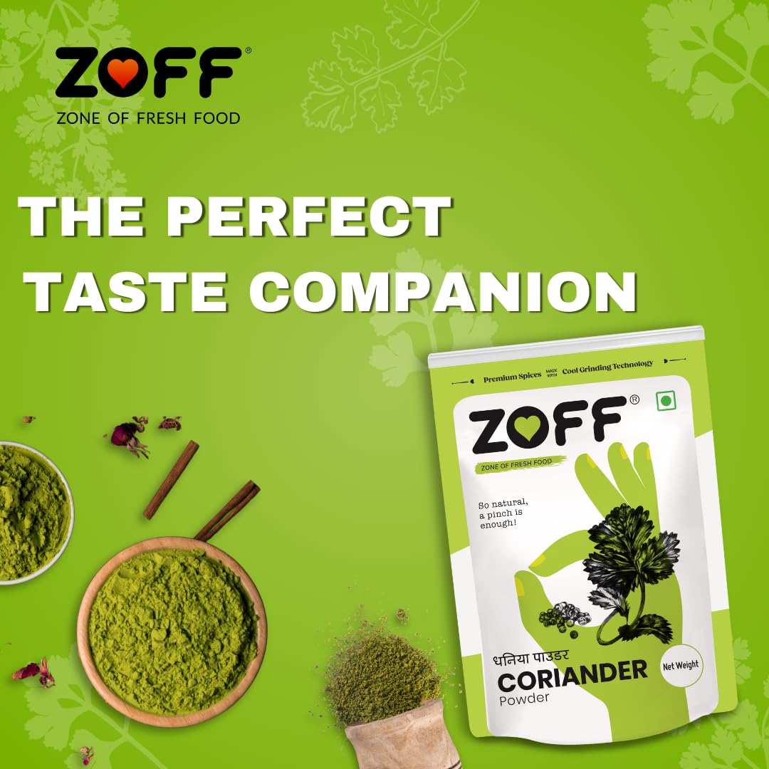 Zoff Coriander Powder - Dhaniya Powder - Aromatic & Fresh Cool Grinding Technology - Natural & Pure – 200grams