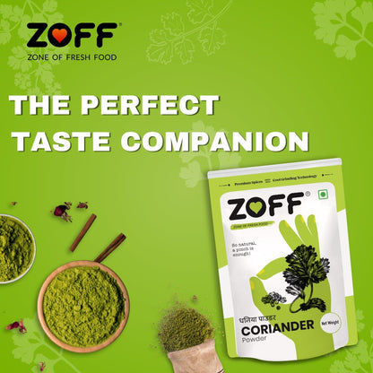 Zoff Coriander Powder - Dhaniya Powder - Aromatic & Fresh Cool Grinding Technology - Natural & Pure – 200grams