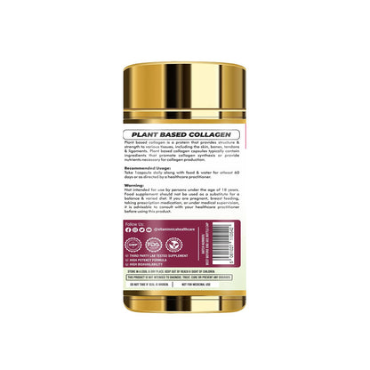 Vitaminnica Plant Based Collagen - Skin, Hair, Nails, Bones & Joints - 60 Capsules