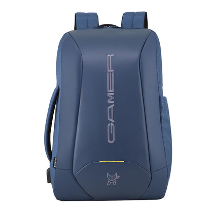 Arctic Fox Kobra Gaming Laptop Backpack (Blue)| 27 Ltr Capacity|Water Resistant | Multipurpose Backpack |USB Cable holder Pocket|Rain Cover|Number Lock| Trolley sleeve|17" Unisex Laptop Backpack
