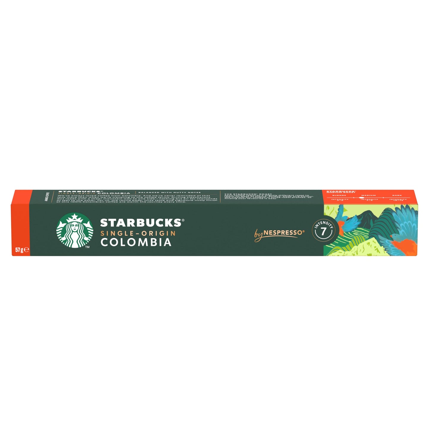 Starbucks by Nespresso Single Origin Colombia Coffee Pods 10 Capsules,57 Grams