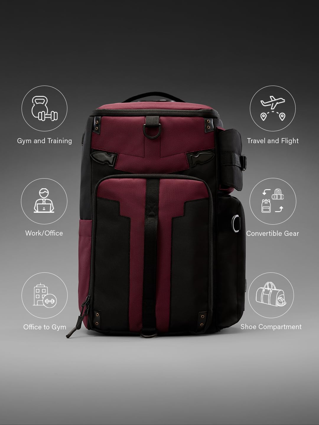 The Souled Store Deadpool: Maximum Effort Gear Backpacks | Official Marvel Merchandise | Premium Water-Resistant Laptop Bag | Durable Urban Travel Rucksack for Men & Women