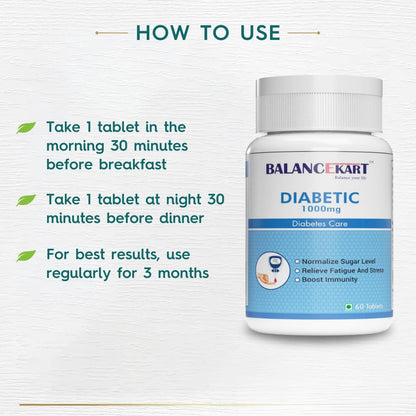 Balancekart Diabetics Care (1000mg) | Ayurvedic Herbal Supplement 60 Ca- image 3