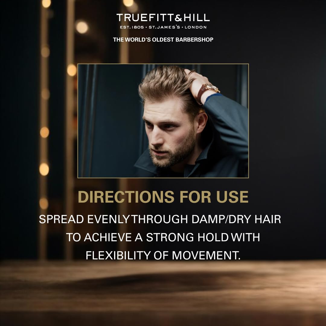 Truefitt & Hill Hair Styling Clay | 100gm | Best for Short to Medium Hair |Strong Hold| Matt Finish |Restylable | Easy Wash Off | Hair Styling Clay|Hair Styling For Men|Safe For Daily Use|Non Greasy|Non Oily Look|Wheat Protein & Limonene