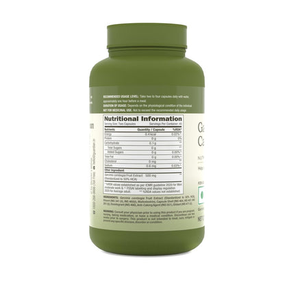GNC Herbal Plus Garcinia Cambogia | 90 Capsules | Aids in Weight Loss | Controls Hunger Pangs | Helps Reduce Bad Fats | Improves Serotonin Level | Formulated in USA | 500mg Per Serving