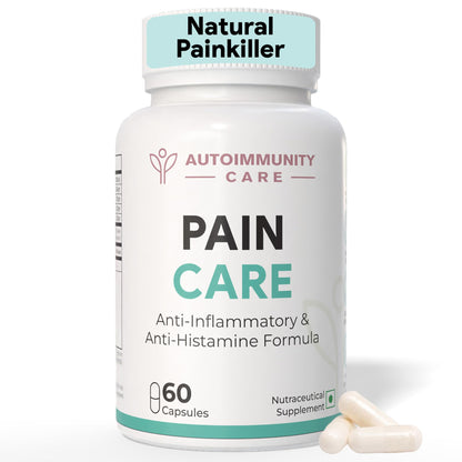 Autoimmunity Care Pain Care | Advanced Joint Pain Relief & Inflammation Support Supplement | NanoCurcumin, Boswellia Serrata, Nattokinase & Herbal Extracts | Joint, Muscle, Knee & Migraine Support | 60 Caps (60 doses)