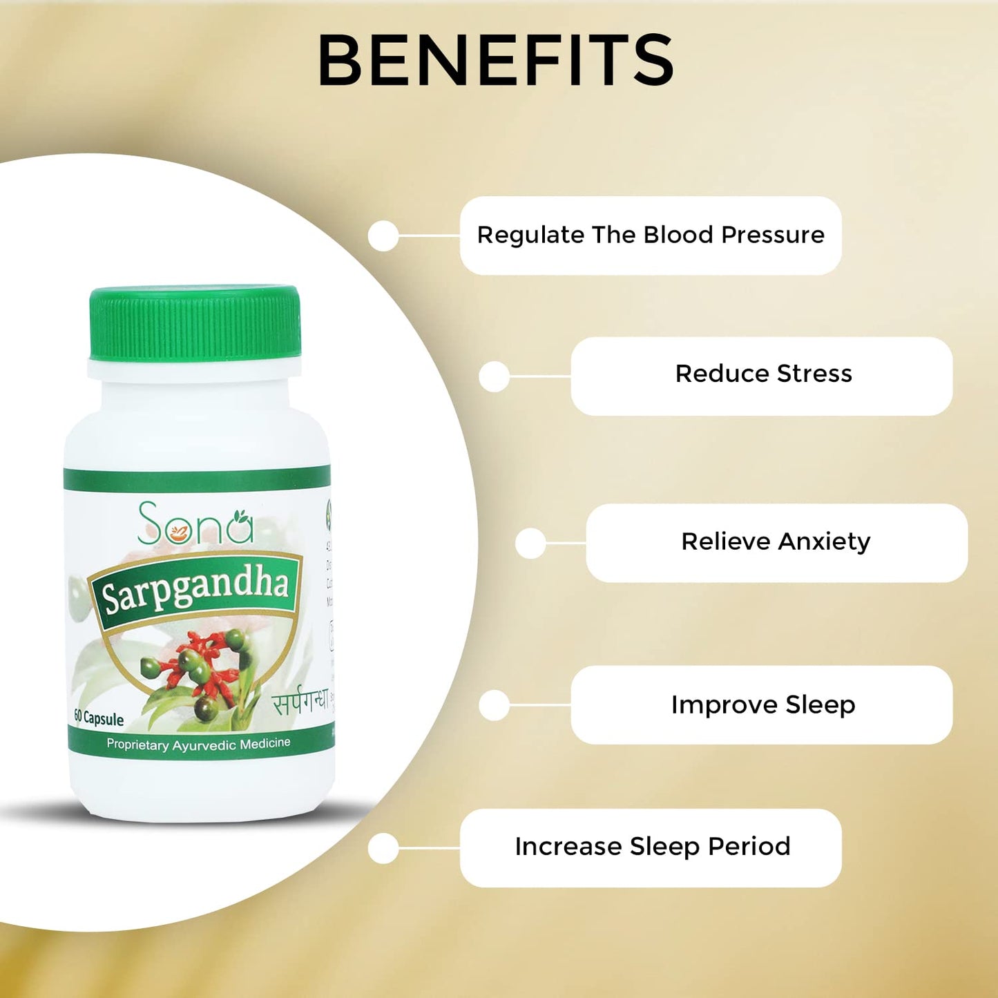 Sona Health Care Sarpagandha Capsules (Pack of 2)