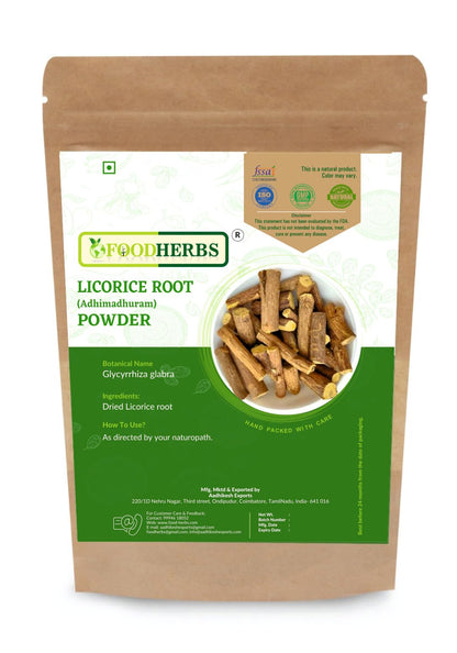 Foodherbs Adhimadhuram Powder | Mulethi | Pure Licorice Root | 200g | H- image 5