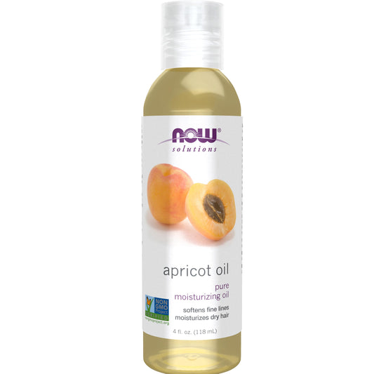 Now Apricot Kernel Oil, 4-Ounce
