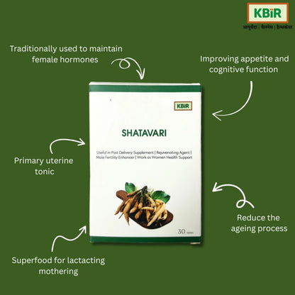 KBIR Wellness SHATAVARI - Ayurvedic Solution for Reproductive Wellness