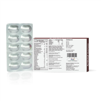 Activist - Hairtone Tablet High Potency Biotin Maximum Strength For Hair Growth Supplements for Men & Women (30 tablets) New | Supports Stronger Hair, Healthier Scalp, Improves Hair Growth & Thickness