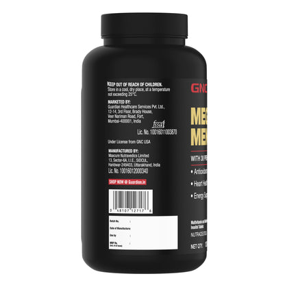 GNC Mega Men Multivitamin for Men | 120 Tablets | 38 Premium Ingredients | Strengthens Immune System | Promotes Prostate & Eye Care | Boosts Focus | Improves Overall Health | Formulated In USA