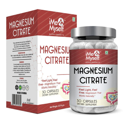 iMeMyself Magnesium Citrate Capsules - 30 Count | Dietary Supplement for Daily Wellness