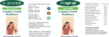 Z5 Luco Churna | Ayurveda Women Wellness Powder | Herbal Blend for Daily Female Care | Supports Energy, Balance & Vitality | Ayurvedic Churna | 100g