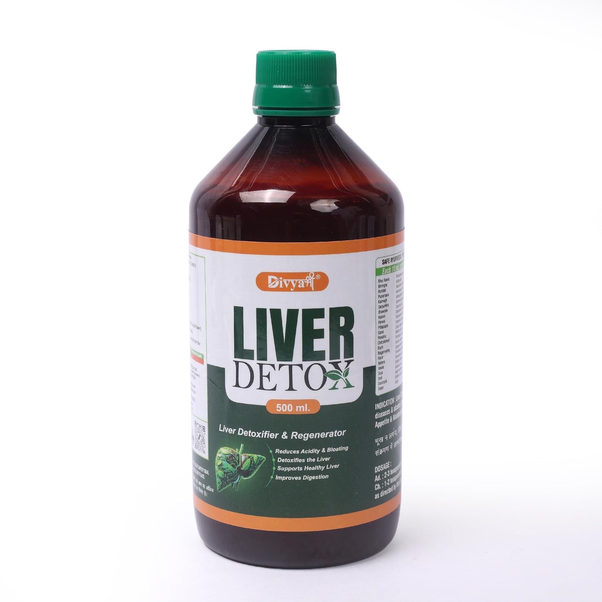 Divya Shree liver Detox Syrup 500ml Fatty Liver Care, Body Detox