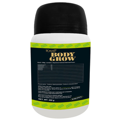 Knoll Healthcare Body Grow Powder For Muscle Mass Gain Weight Gainers And Weight Gain Muscle Building with Ashwagandha & Shilajeet (300g) per Pack (Pack of 3)