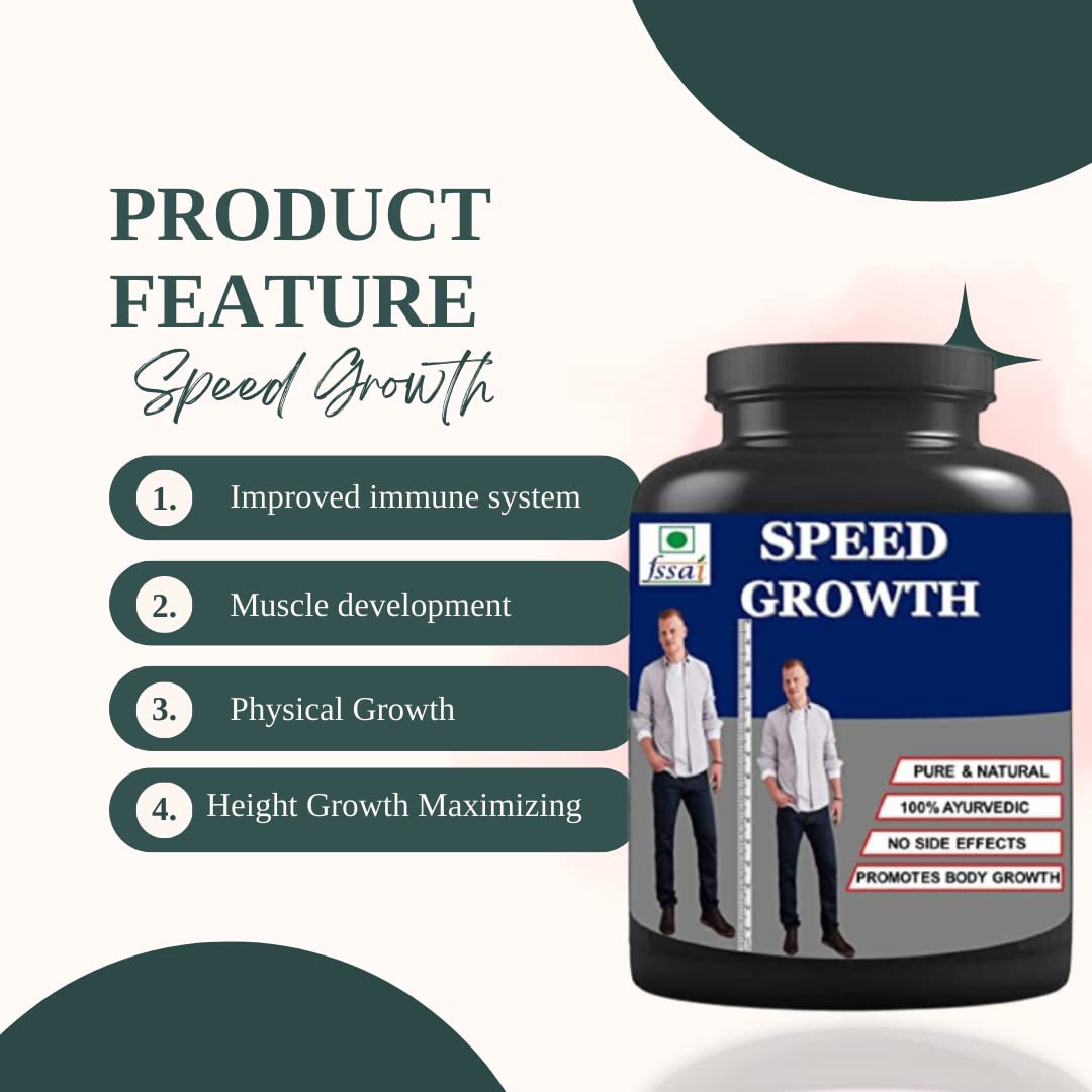 Speed Growth, Boost Body Strength, Height Growth Supplement, Height Increaser Powder