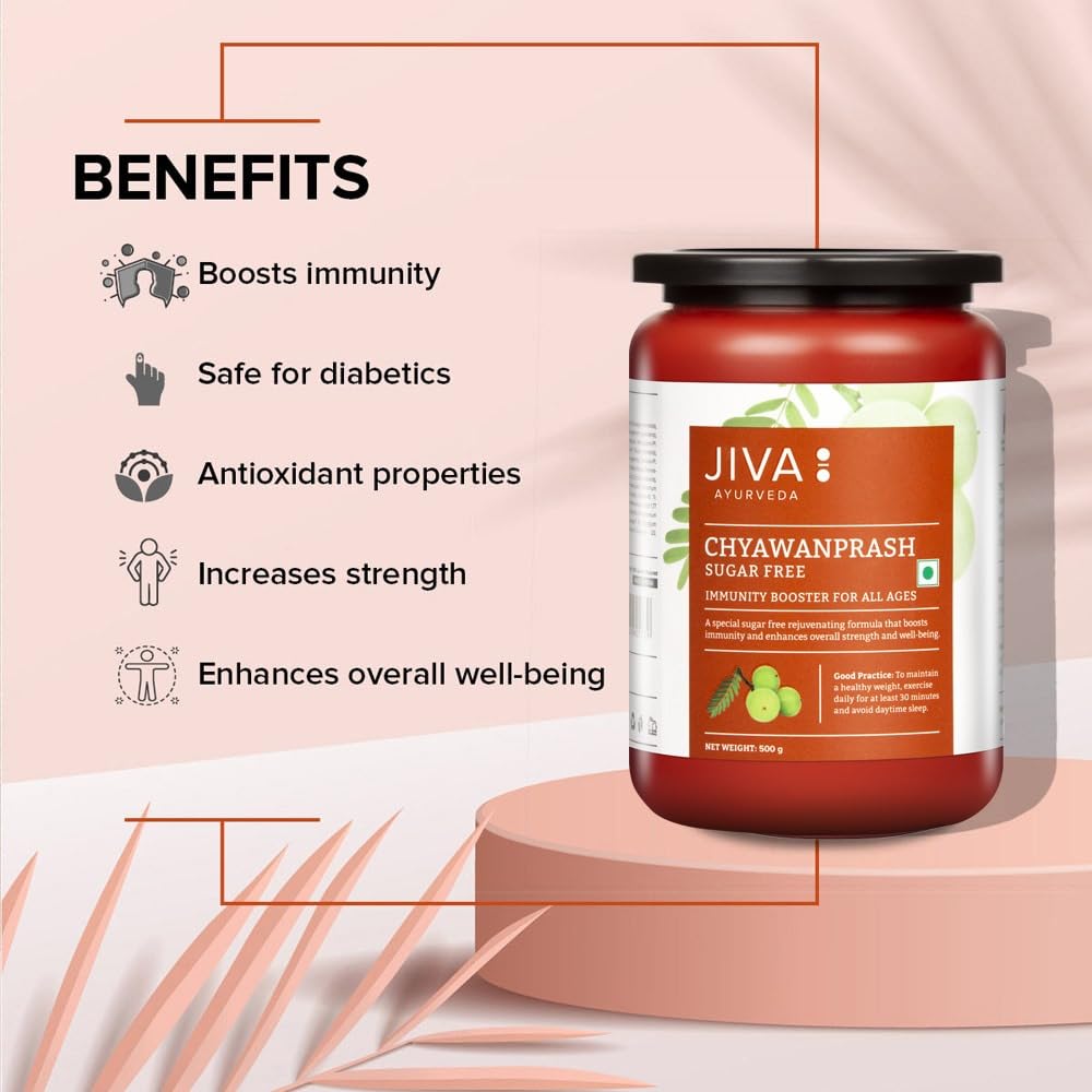Jiva Sugar Free Chyawanprash | 500gm (Pack of 1) | 100% Pure & Natural- image 6