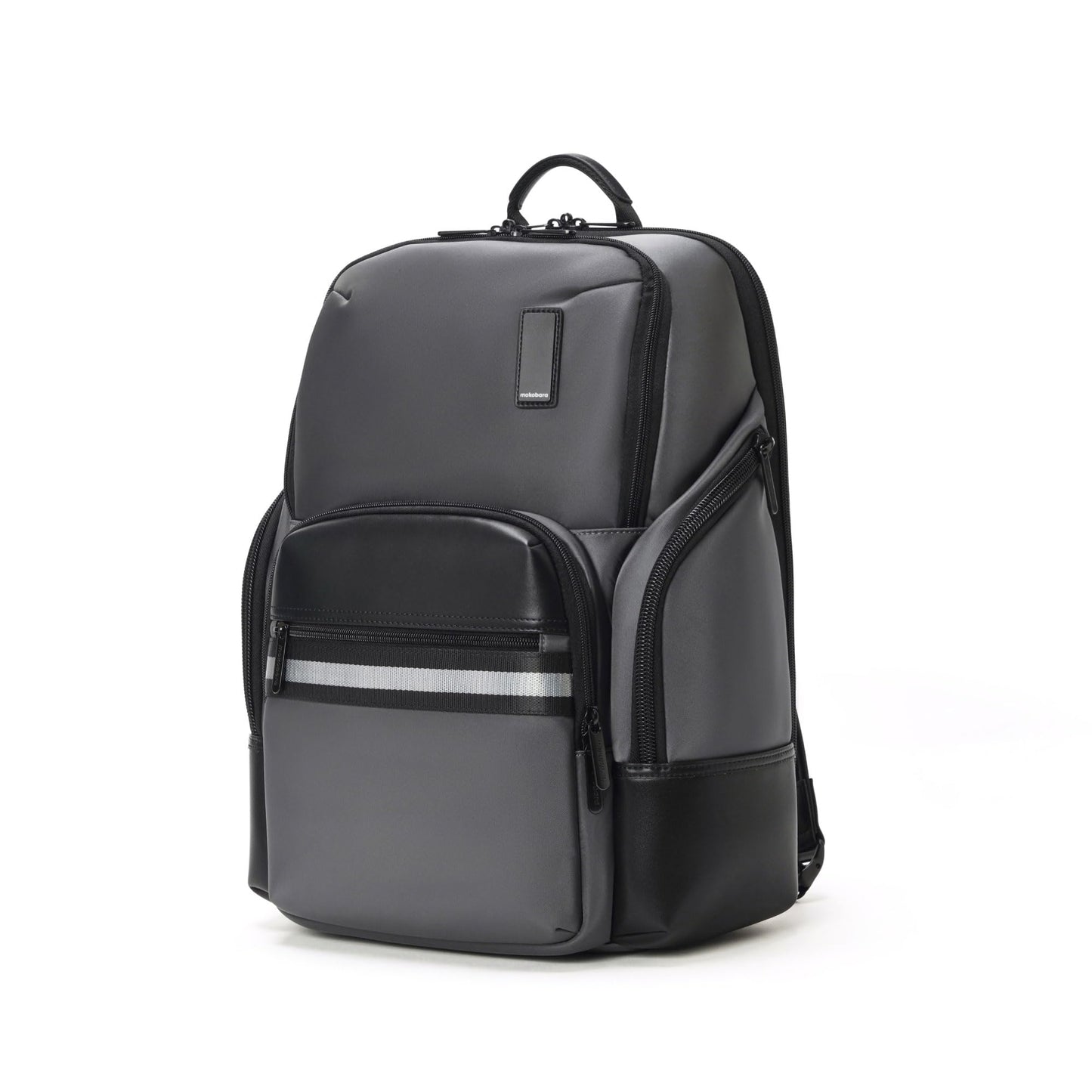 MOKOBARA The Coupe Backpack | Fits 16 Inch Laptop, 28L Capacity, Water Resistant Nylon, RFID Blocking Pocket | Professional & Travel Use, Ergonomic Design With Adjustable Straps (Grey Matter)