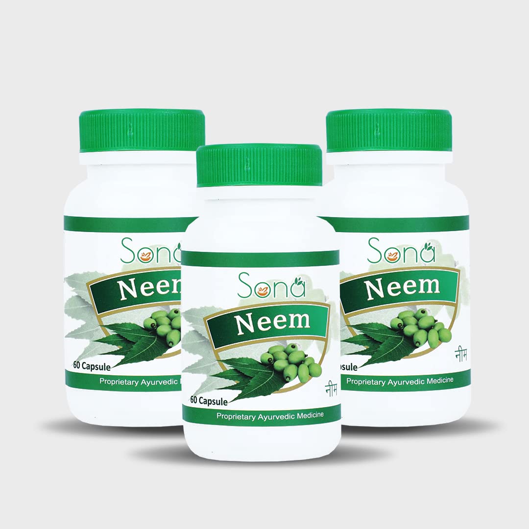 SONA HEALTH CARE NEEM EXTRACT CAPSULSES (PACK OF 3)