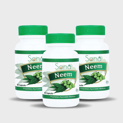 SONA HEALTH CARE NEEM EXTRACT CAPSULSES (PACK OF 3)