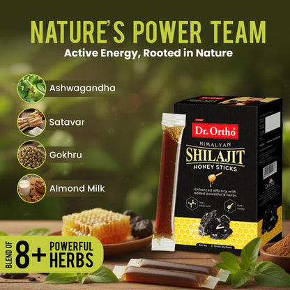 Dr. Ortho Himalayan Shilajit Honey Sticks - 21 Sticks