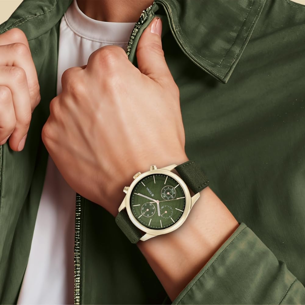 Titan Neo Splash Green Dial Quartz Analog with Date Fabric Strap Watch- image 6